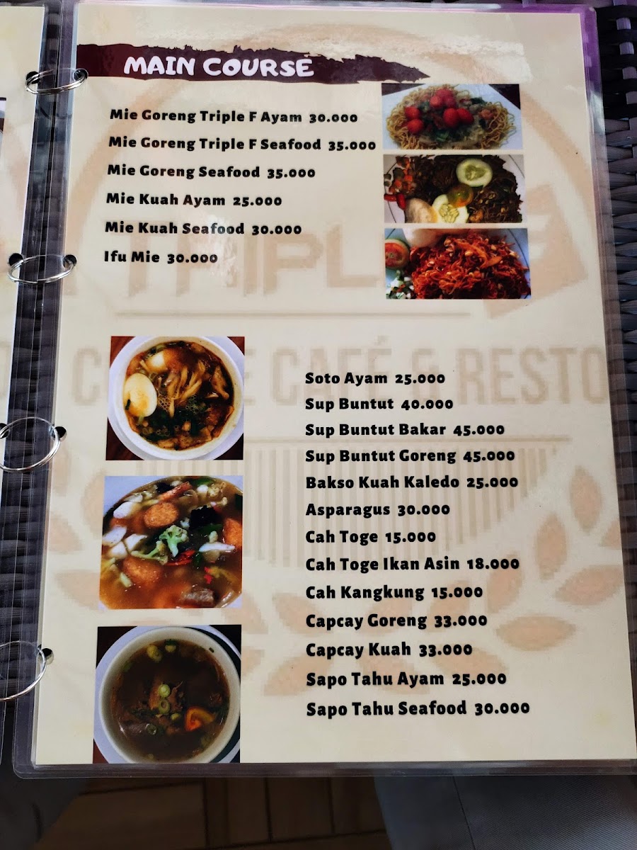 Menu Triple F Coffee Cafee & Resto-5