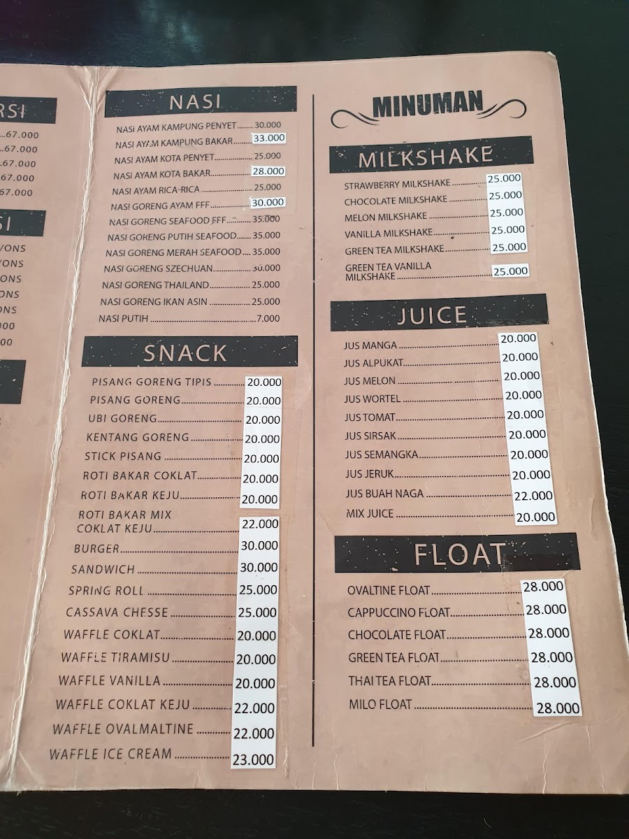 Menu Triple F Coffee Cafee & Resto-9